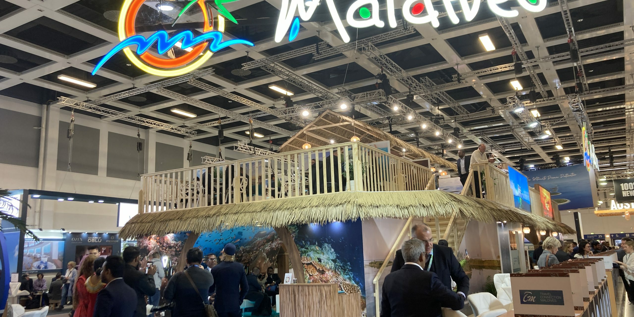 Maldives at ITB Berlin 2023 The Maldives' impressive booth at ITB Berlin 2023.