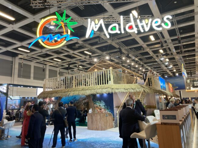 The Maldives' impressive booth at ITB Berlin 2023.