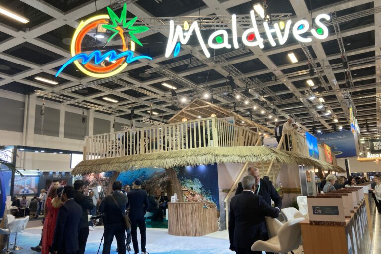 The Maldives' impressive booth at ITB Berlin 2023.