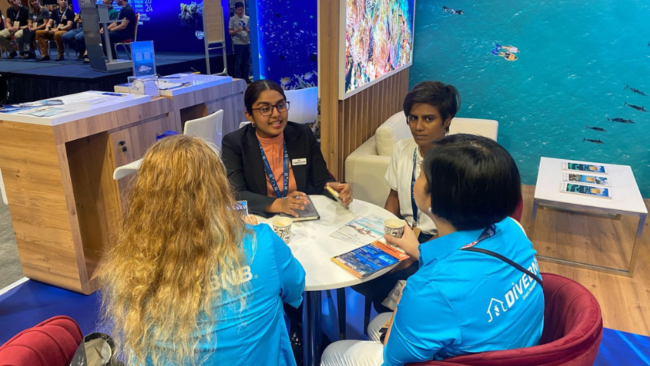 ADEX Ocean Mission 2024 at the Maldives booth ADEX Ocean Mission 2024 at the Maldives booth