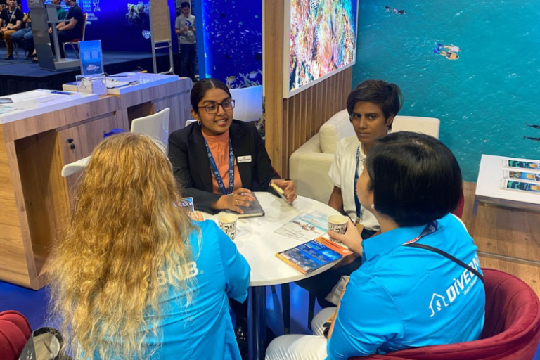 ADEX Ocean Mission 2024 at the Maldives booth