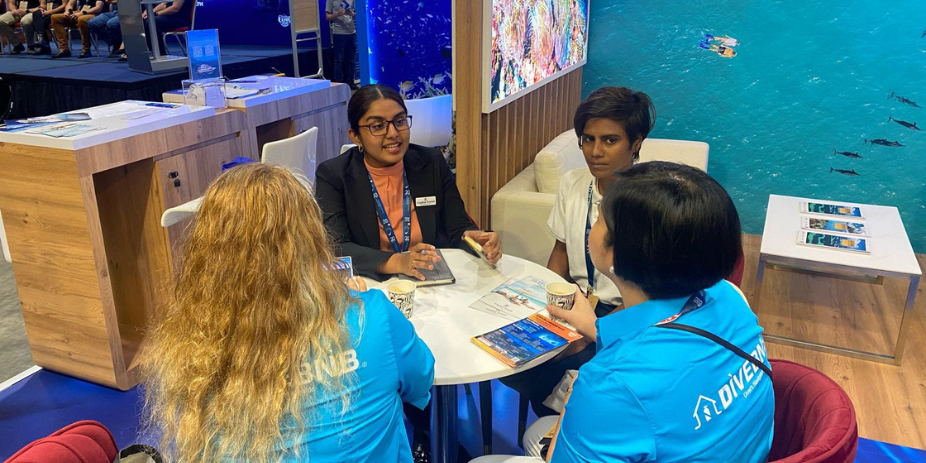 ADEX Ocean Mission 2024 at the Maldives booth ADEX Ocean Mission 2024 at the Maldives booth
