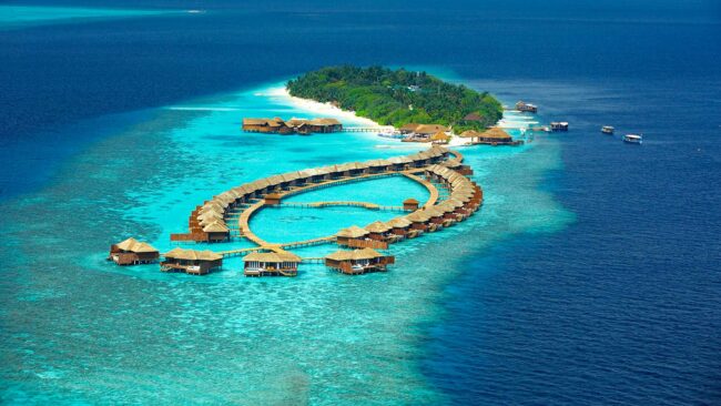 Lily Resorts Property Lily Beach Resort and Spa Maldives A bird's eye view of Lily Beach Resort & Spa Maldives
