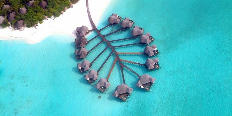 Coco Collection resort Coco Palm Dhuni Kolhu Maldives from above Coco Collection resort Coco Palm Dhuni Kolhu Maldives from above