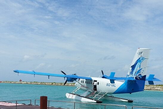 Maldivian Airlines seaplane getting ready to take off. Photo Credit: hoteliermaldives.com via Google Images