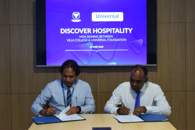 Universal Foundation & Villa College Partner Up. Photo Credit: corporatemaldives.com via Google Images