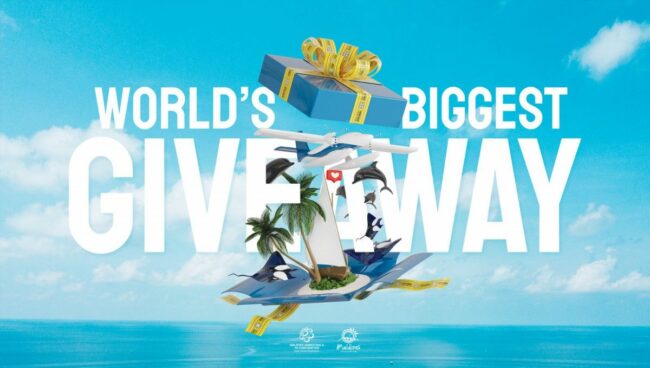 The World’s Biggest Giveaway by Visit Maldives for 2025. Photo Credit: Visit Maldives The World's Biggest Giveaway by Visit Maldives for 2025. Photo Credit: Visit Maldives