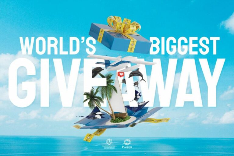 The World's Biggest Giveaway by Visit Maldives for 2025. Photo Credit: Visit Maldives