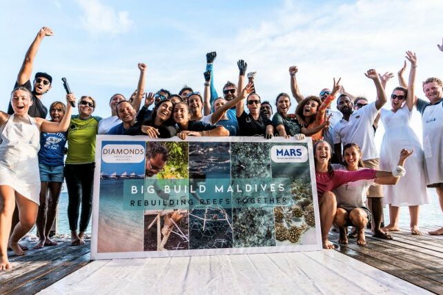 Big Build Maldives 2024: A Coral Restoration Project of Hope. Photo Credit: Travel Trade Maldives