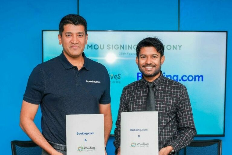 Booking.com & MMPRC Team Up to Promote Maldivian Tourism. Photo Credit: Visit Maldives